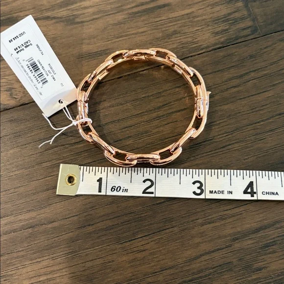 New With Tags Kate Spade Rose Gold Chain Reaction Bangle - Picture 7 of 7